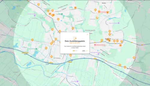 Finde deinen Ausbildungsplatz bei dir um die Ecke